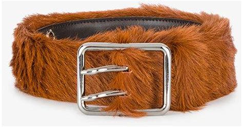 prada belt fur